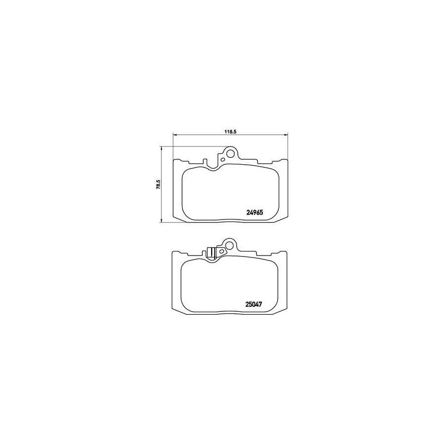 Brembo P 83 131 Brake Pad Set With Acoustic Wear Warning