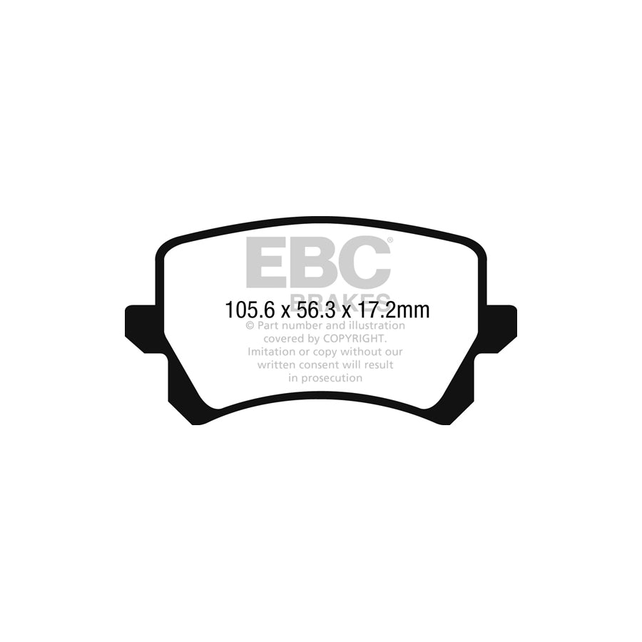 EBC Audi 8U RSQ3 Redstuff Sport Rear Brake Pads - TRW Caliper (Pair)