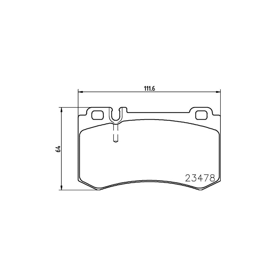 Hella 8DB 355 010 291 Brake Pad Set Prepared For Wear Indicator