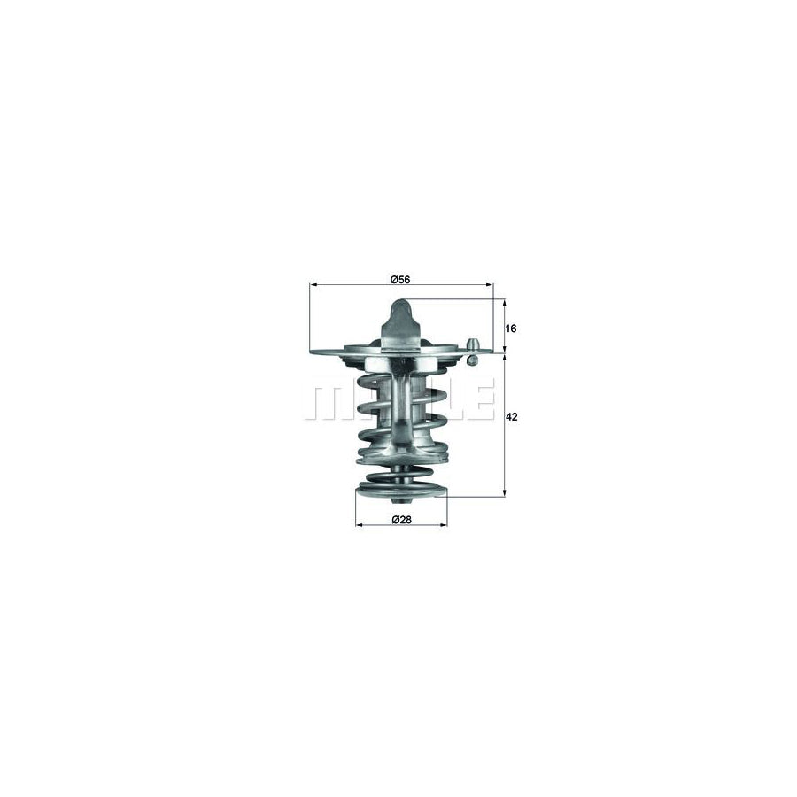 MAHLE ORIGINAL TX 83 76D Engine thermostat Opening Temperature: 76°C, with seal