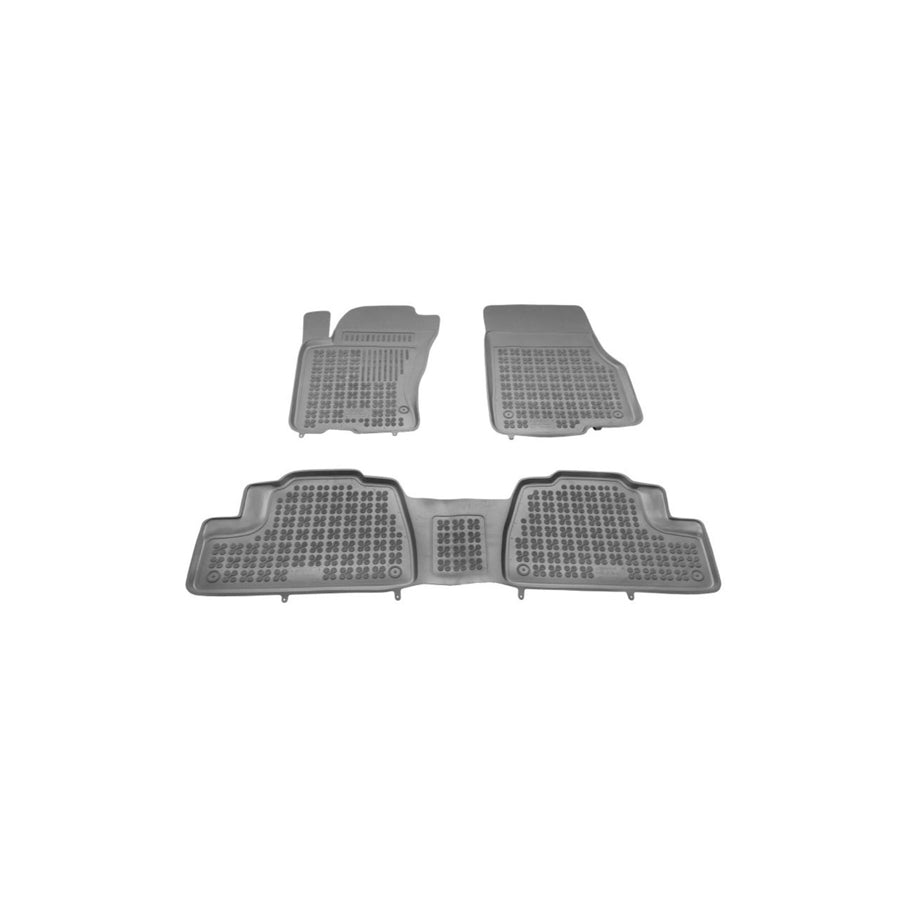 REZAW PLAST Tailored 201703 Floor mat set suitable for MERCEDES-BENZ ML-Class (W163) Elastomer, Front and Rear, Quantity: 3, Black