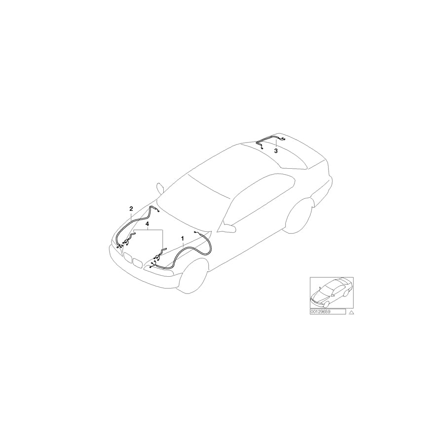 Genuine BMW 61126934353 E46 Front Left Repair Wiring Set (Inc. M3) | Duco Car Parts UK Car Parts
