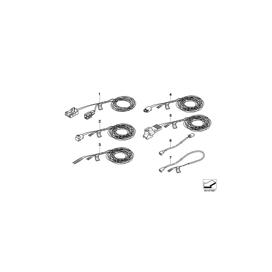 Genuine BMW 61126929839 E65 E67 E66 Repair Cable, Belt Tensioner (Inc. 745LiS, 730d & 745i) | Duco Car Parts UK Car Parts