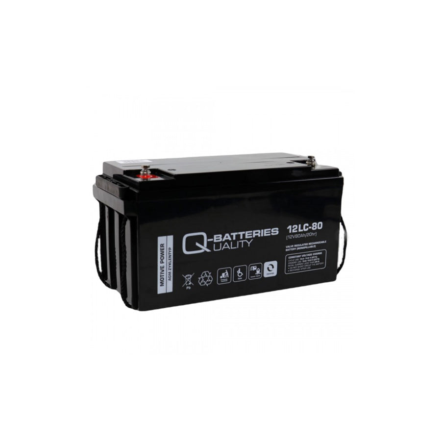 Q-Batteries 12LC80 / 12V 80Ah Lead acid battery Cycle type AGM Deep Cycle VRLA