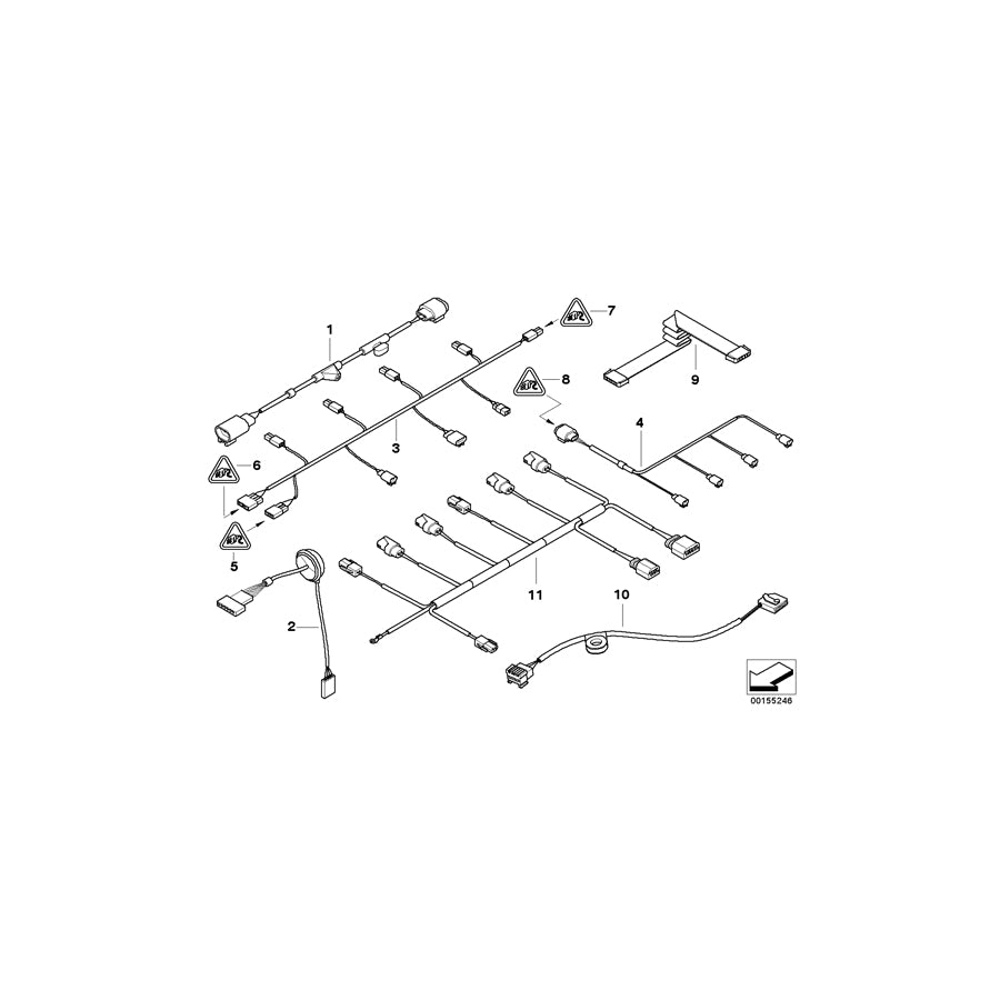 Genuine BMW 61126907314 E65 E66 Wiring Set, Ars, Valve Block (Inc. 760Li, 730Ld & 750i) | Duco Car Parts UK Car Parts