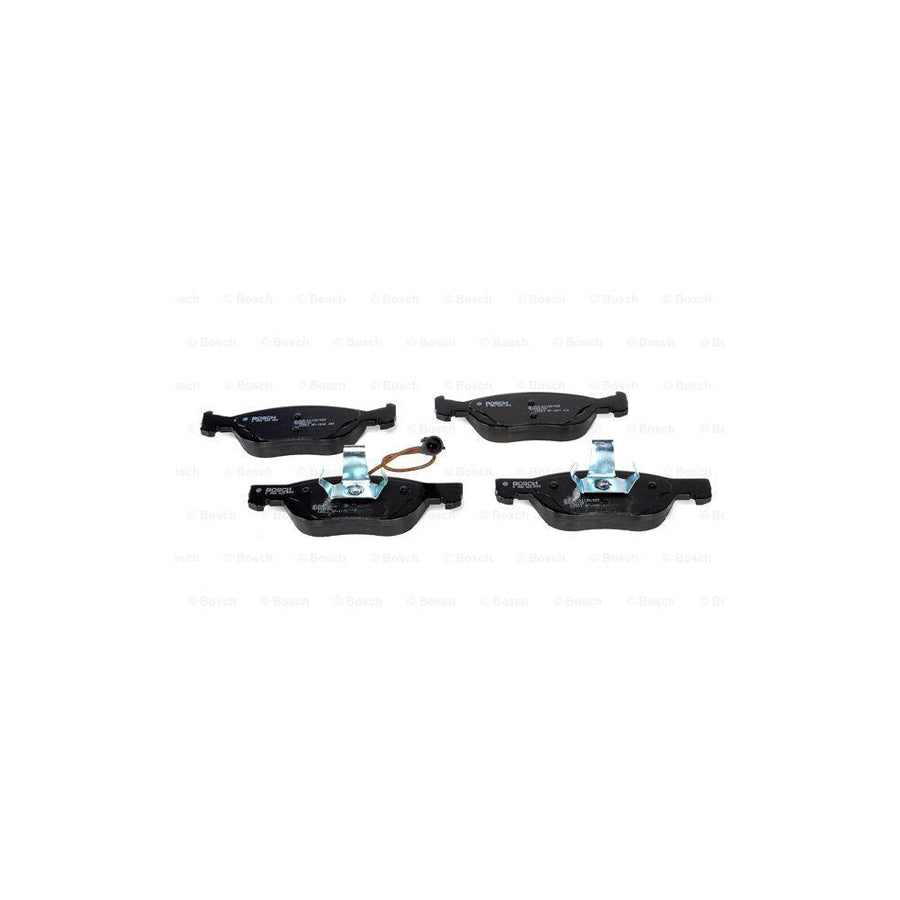 Bosch 0986424593 Brake Pad Set With Integrated Wear Sensor With Anti Squeak Plate With Piston Clip BP335