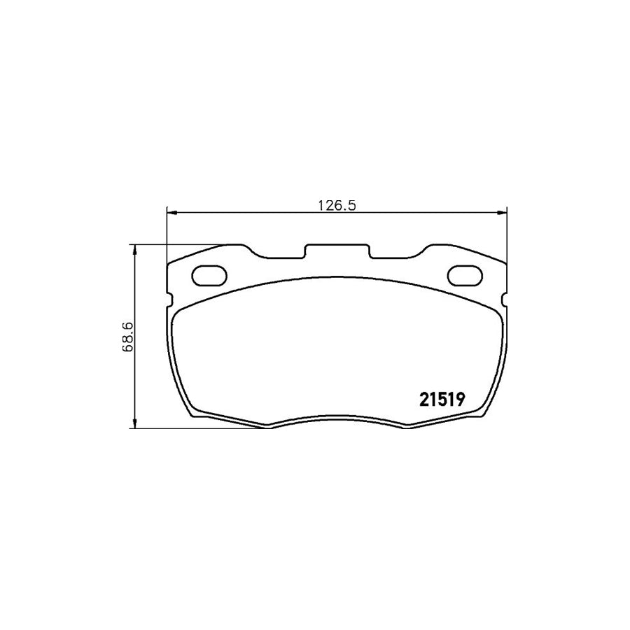 Hella 8DB 355 012 871 Brake Pad Set For Land Rover Defender Not Prepared For Wear Indicator