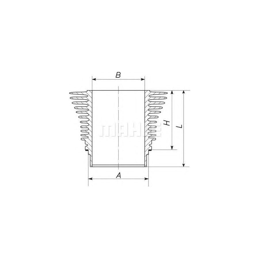 MAHLE ORIGINAL 031 WR 04 Cylinder Sleeve 74mm