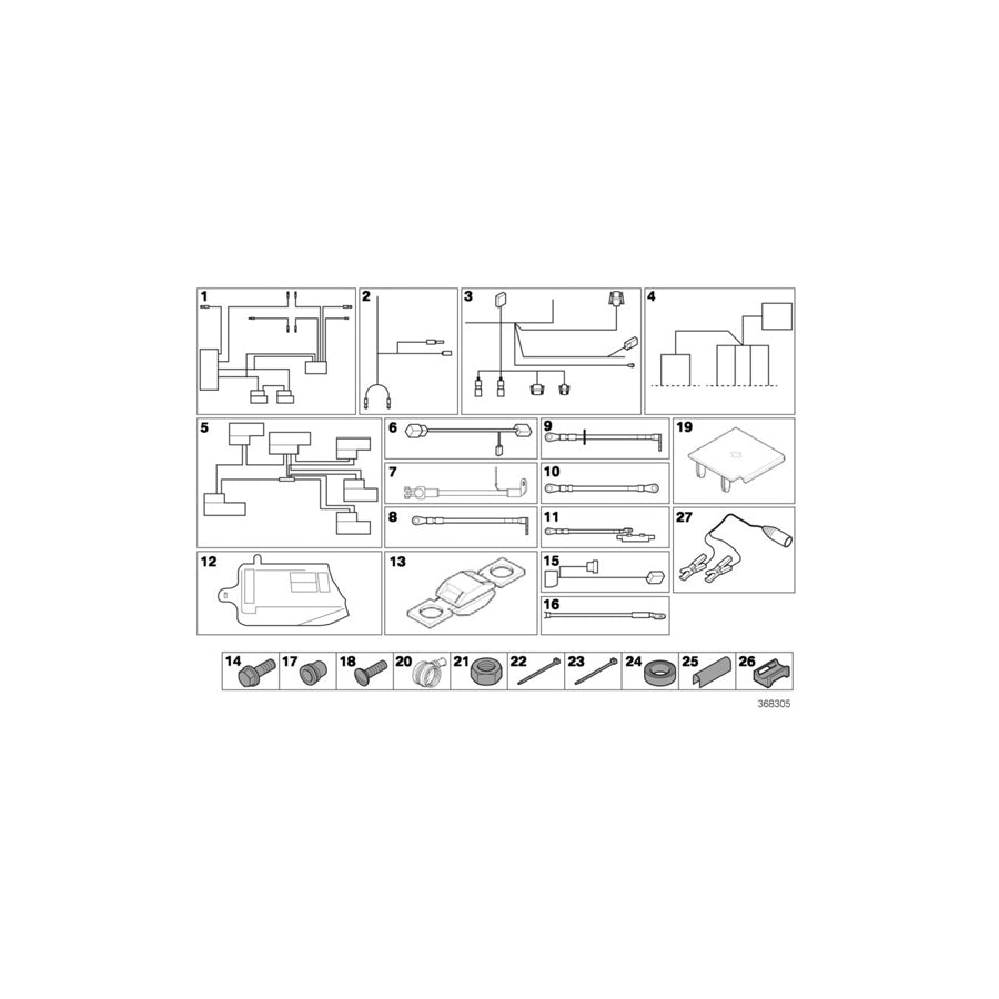 Genuine BMW 61128417501 Cable Harness EXTENSION SST (Inc. M235i Racing) | Duco Car Parts UK Car Parts