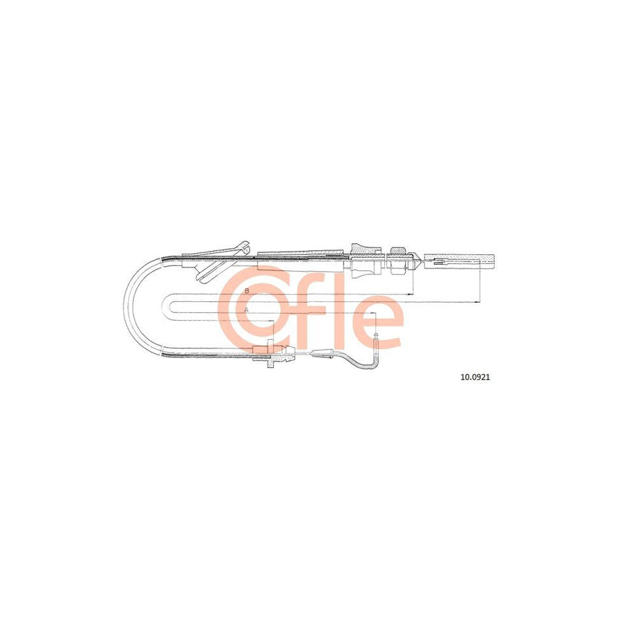 COFLE 10.0921 Throttle Cable for VW Golf II Hatchback (19E, 1G1) | Duco Car Parts UK Car Parts