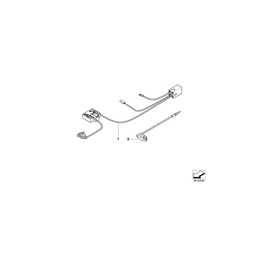 Genuine BMW 61128386637 E46 Battery Cable 2Nd Battery B+ (Inc. 320d, 330xd & 316i 1.9) | Duco Car Parts UK Car Parts