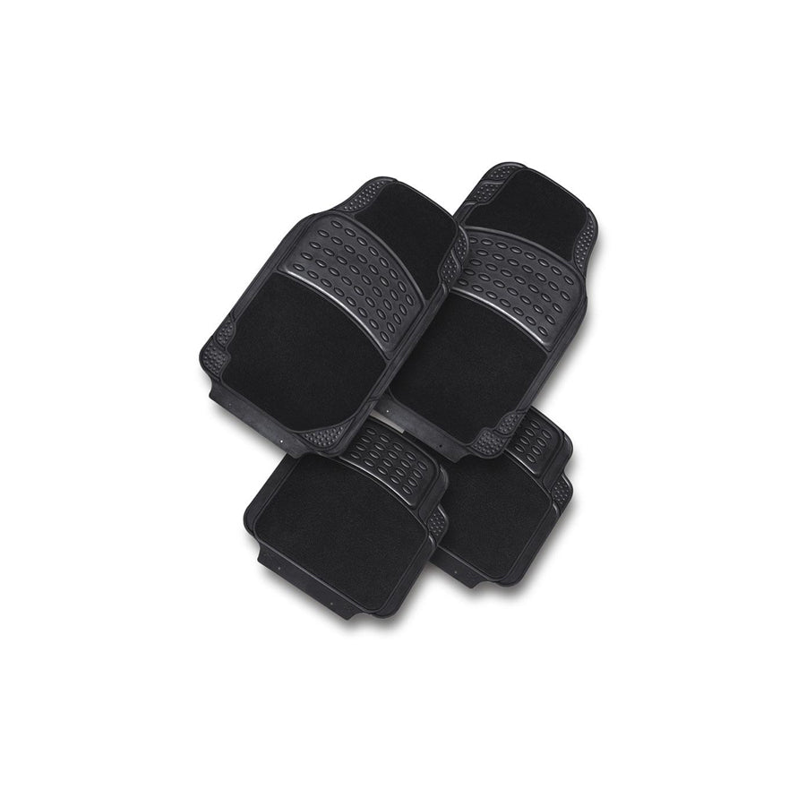 HART Universal fit TS2210 Floor mat set Rubber with textile reinforcement, Front and Rear, Quantity: 4, Black