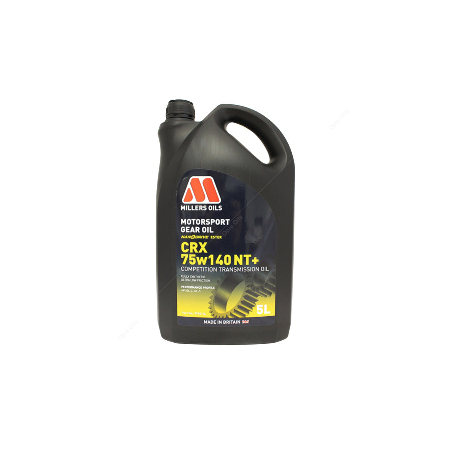 Millers Oils Motorsport CRX 75w-140 NT+ Fully Synthetic Transmission Oil 5l