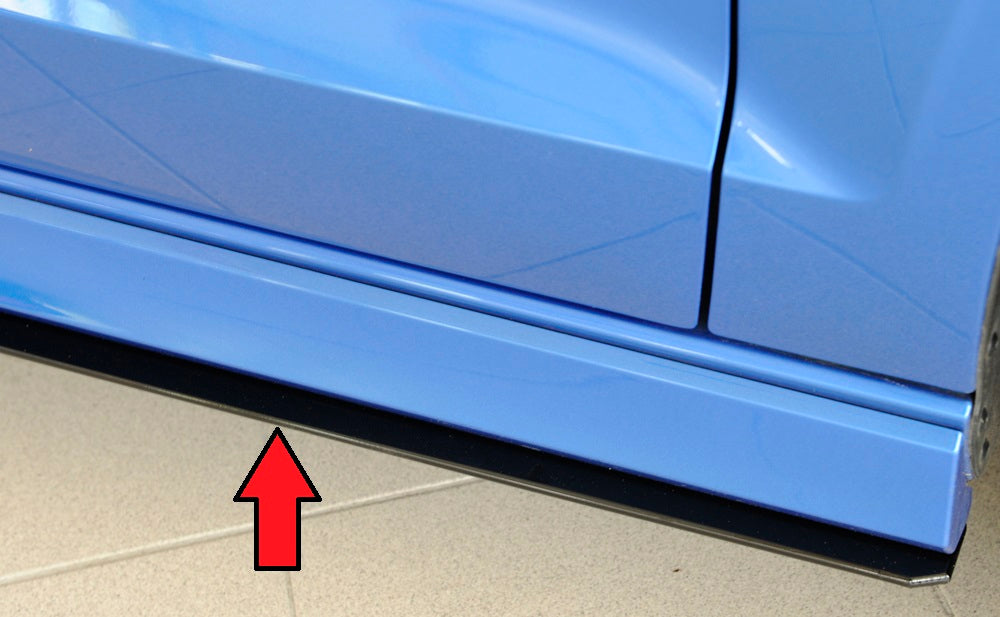 Rieger 00056801 Audi 8V Right Side Skirt Splitter (A3, S3 & RS3)
