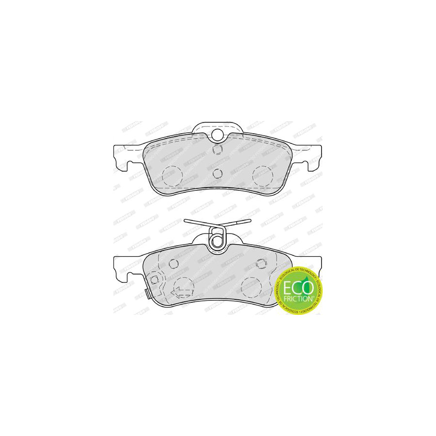 Ferodo Premier Eco Friction Fdb4041 Brake Pad Set With Acoustic Wear Warning Without Accessories