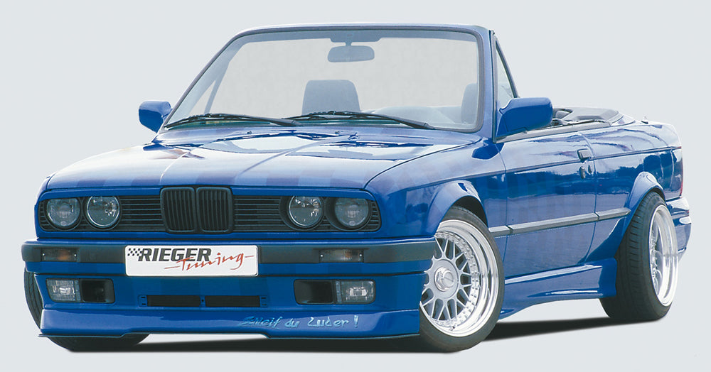 Rieger 00038011 BMW 3 Series E30 Front Splitter - Matte Black