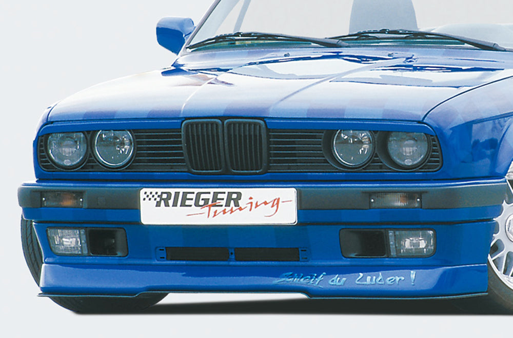 Rieger 00038011 BMW 3 Series E30 Front Splitter - Matte Black
