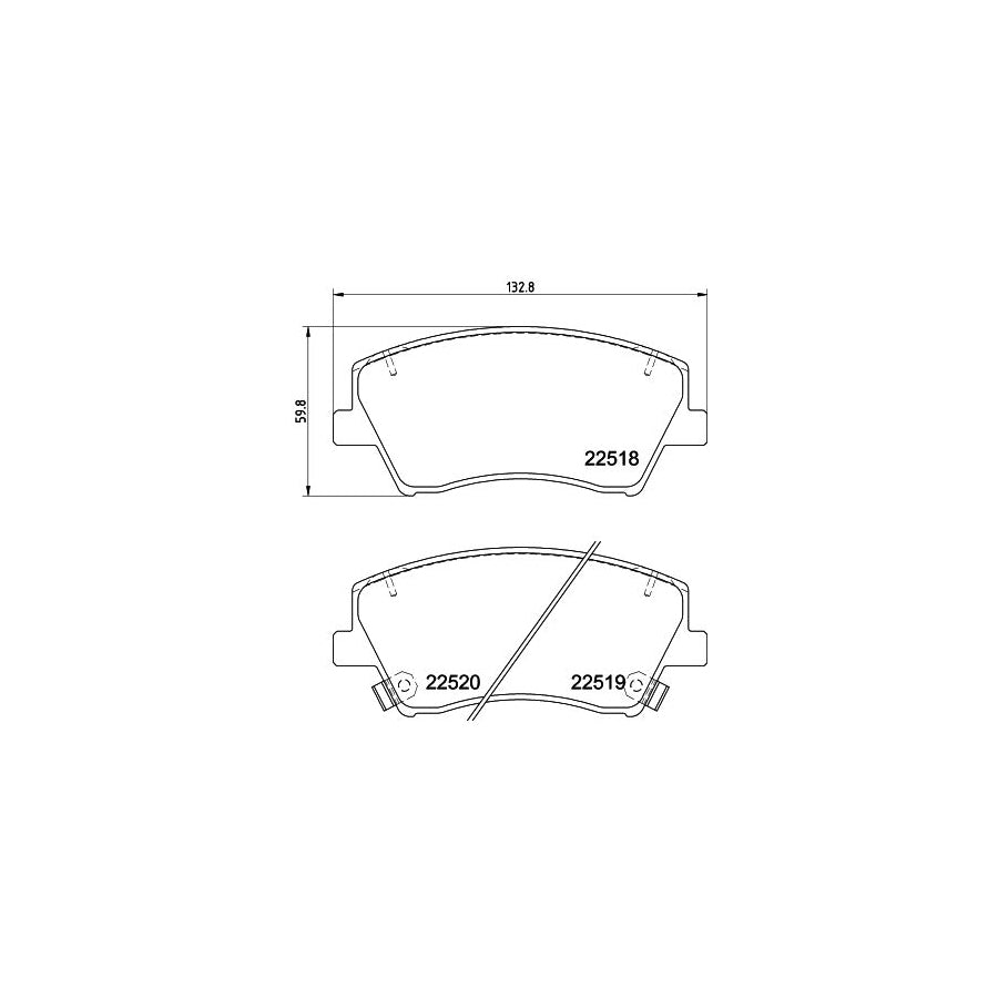 Hella 8DB 355 039 041 Brake Pad Set Incl Wear Warning Contact With Accessories