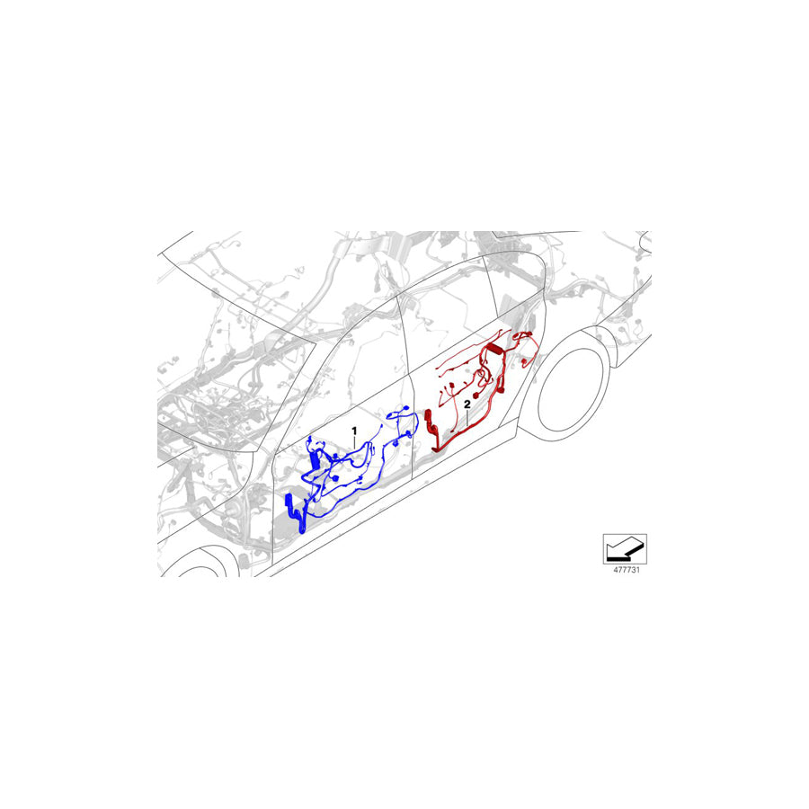 Genuine BMW 61126991525 F90 G30 Driver's Side Door Cable Harness (Inc. 540i, 520d & M550dX) | Duco Car Parts UK Car Parts