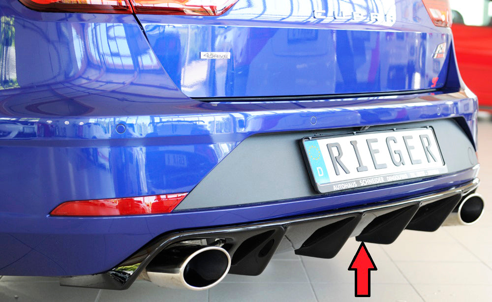 Rieger 00088137 SEAT 5F Leon Cupra Rear Diffuser