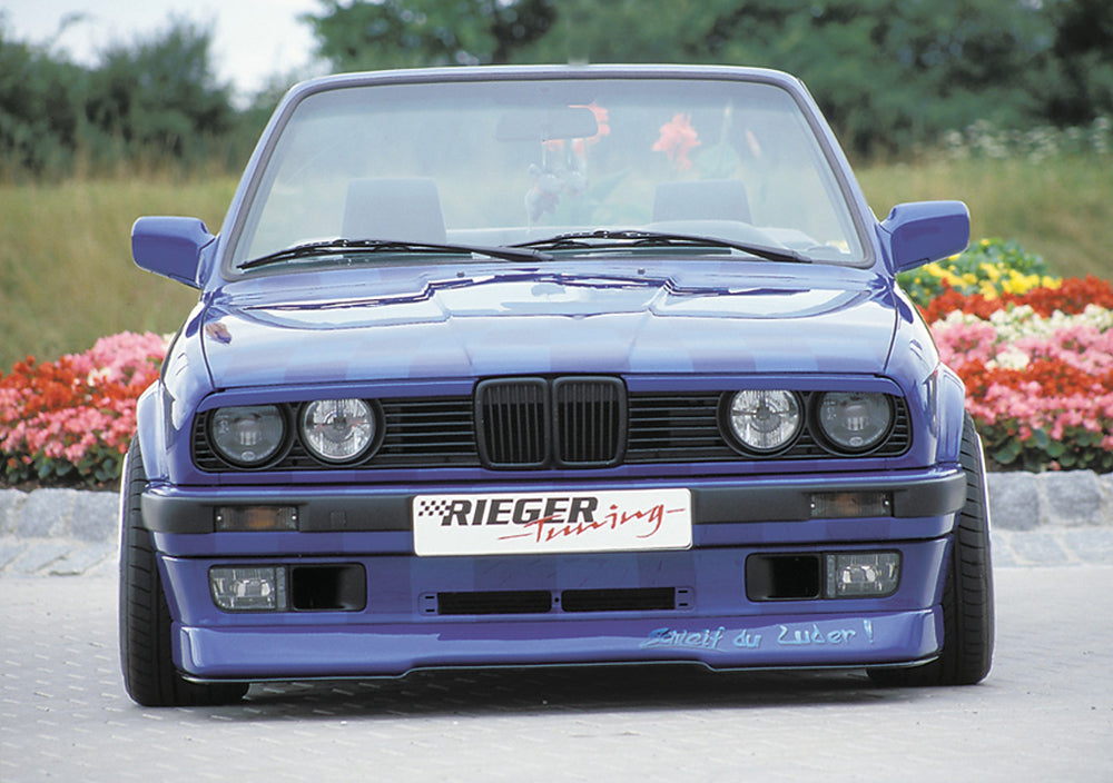 Rieger 00038011 BMW 3 Series E30 Front Splitter - Matte Black