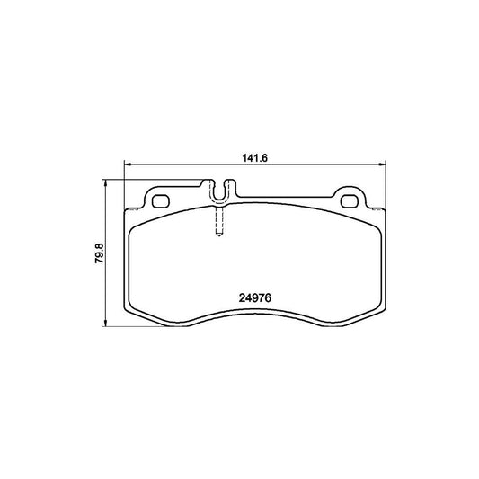 Hella 8DB 355 014 821 Brake Pad Set Prepared For Wear Indicator