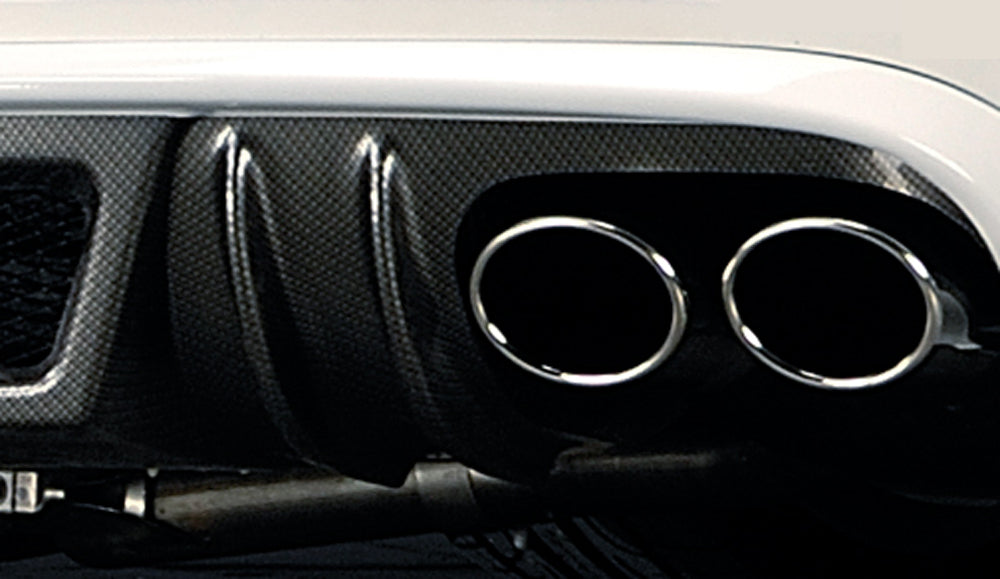 Rieger 00099064 Audi B8 B81 A5 Rear Diffuser for Twin Tailpipe Left & Right - Carbon-Look