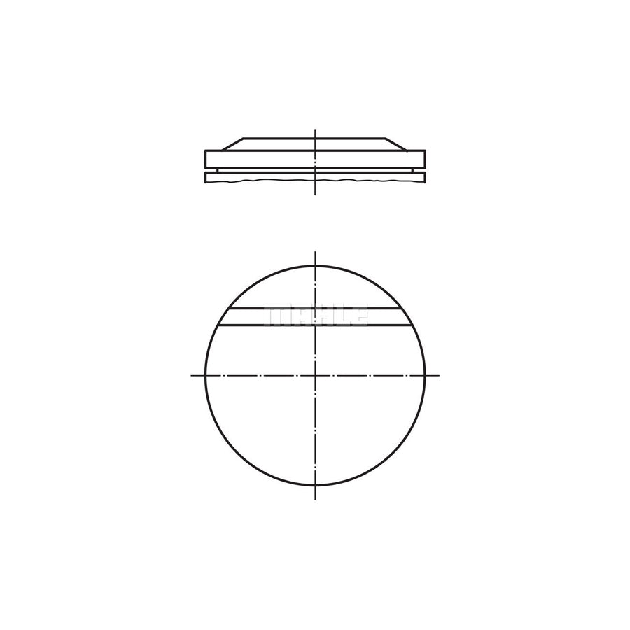 MAHLE ORIGINAL 002 71 11 Piston 96,0 mm, without cooling duct