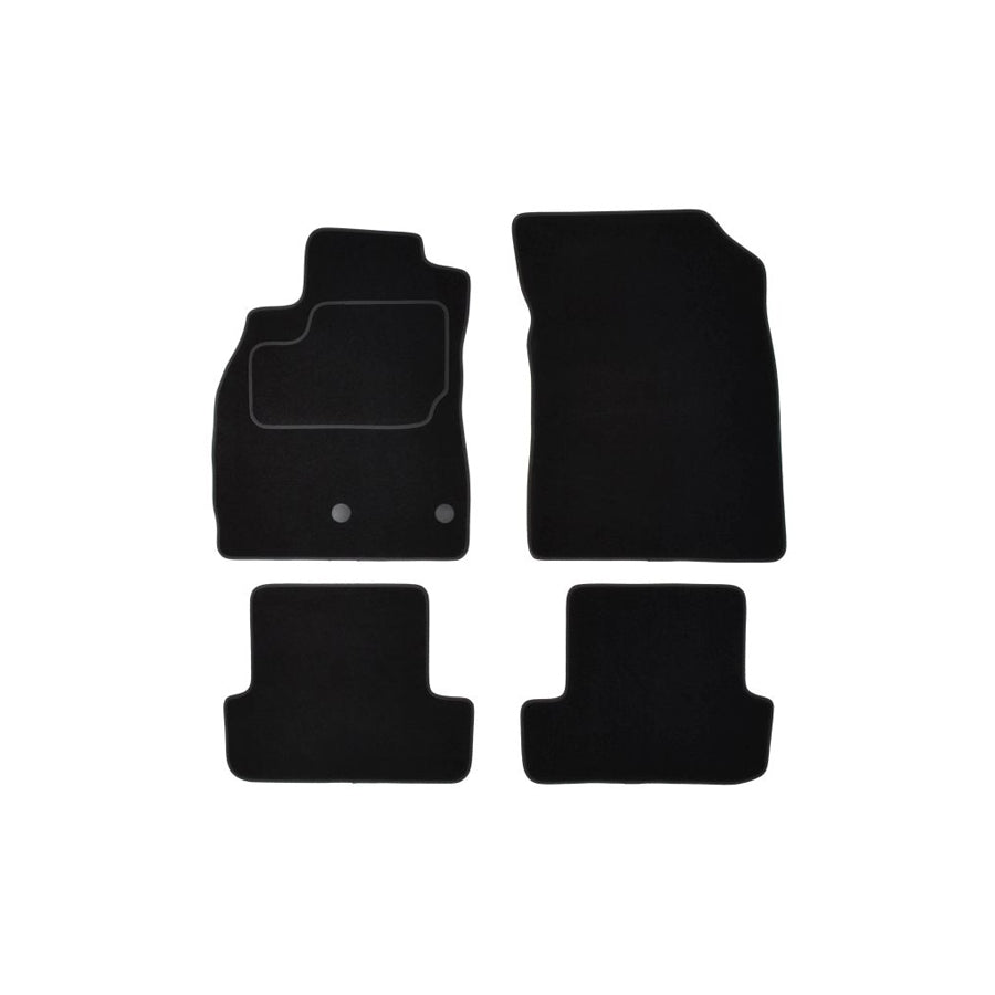 MAMMOOTH A041 RNT360 PRM 01 Floor mat set for RENAULT Megane III Hatchback (BZ0/1) Textile, Front and Rear, Quantity: 4, Black