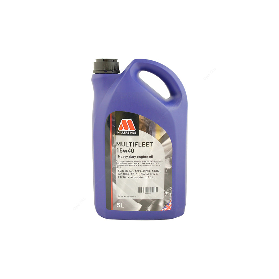 Millers Oils Multifleet 15w-40 Mineral Heavy Duty Engine Oil 5l