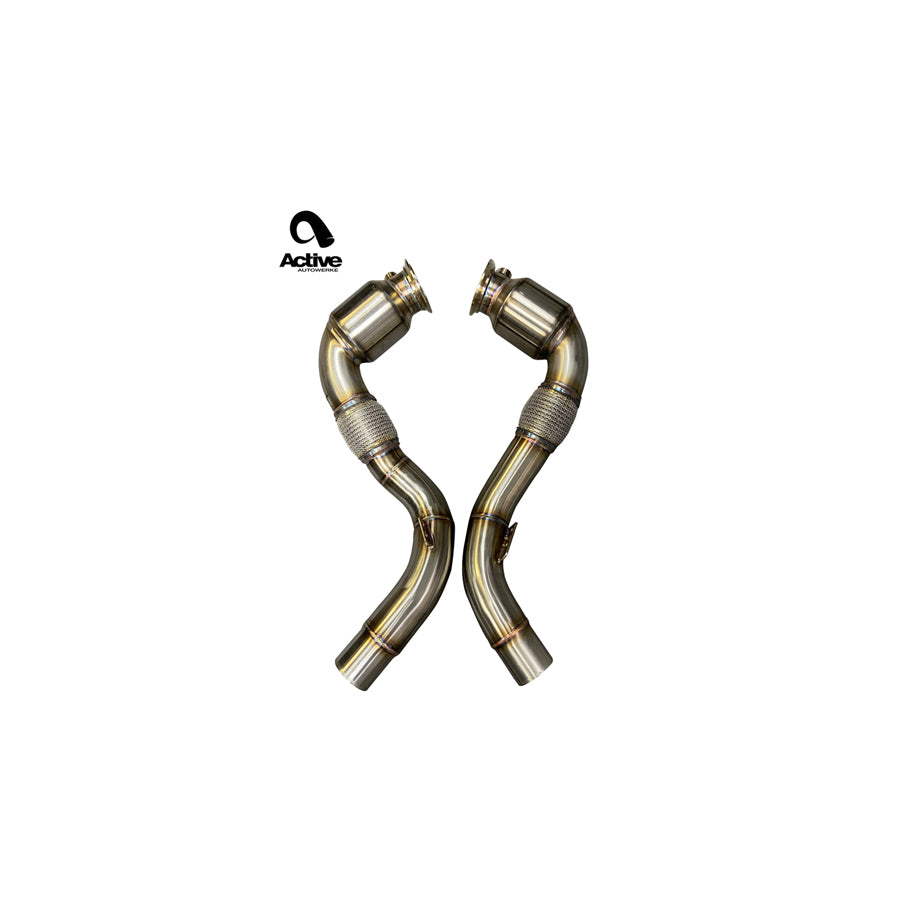 Active Autowerke BMW S63 N63 E70 E71 F85 F86 Sport Cat Downpipe (Inc. X5 50ix, X6 50ix, X5 M & X6 M)