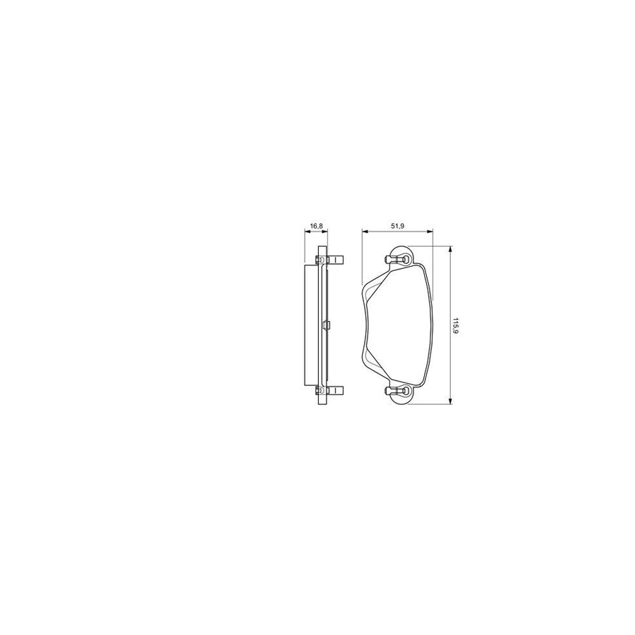Bosch 0986424683 Brake Pad Set With Mounting Manual BP397
