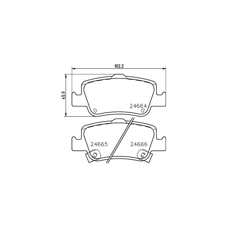 Hella 8DB 355 013 571 Brake Pad Set With Acoustic Wear Warning With Accessories