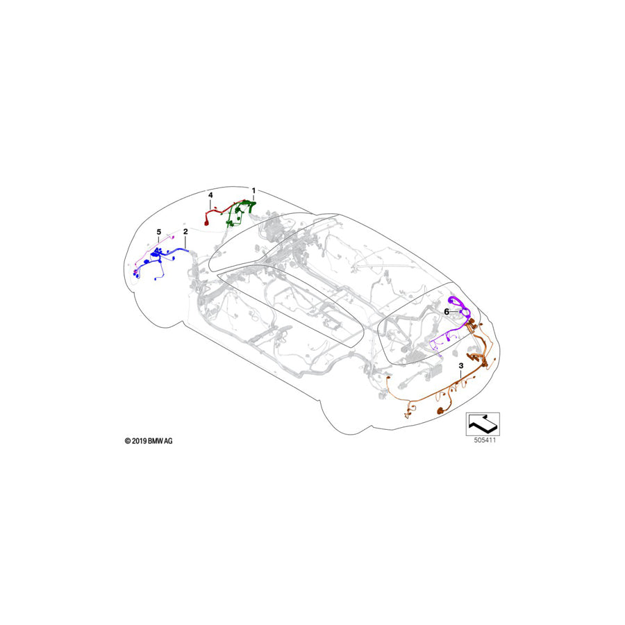 Genuine BMW 61128797582 F22 F87 Wiring Trunk Lid (Inc. 220d, 220i & M2 Competition) | Duco Car Parts UK Car Parts