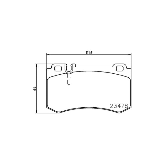 Hella 8DB 355 014 941 Brake Pad Set Prepared For Wear Indicator