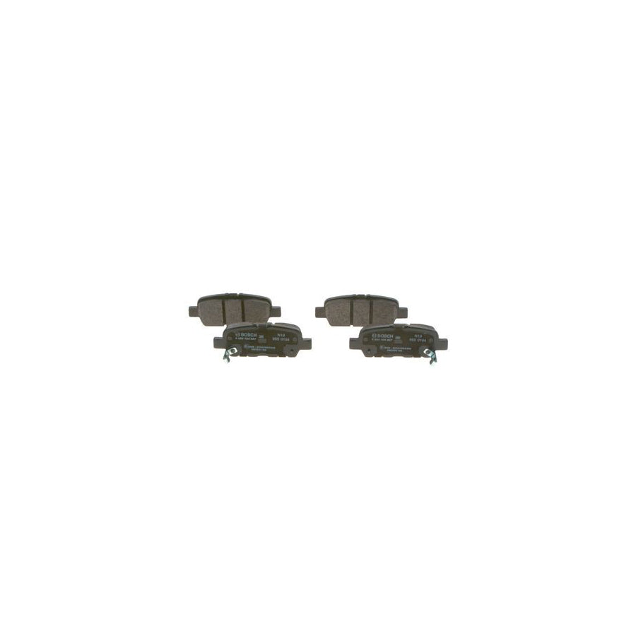 Bosch 0986494857 Brake Pad Set With Acoustic Wear Warning With Anti Squeak Plate BP2031