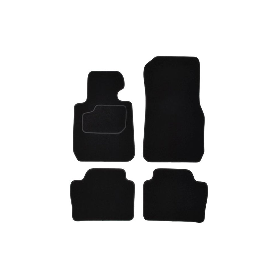 MAMMOOTH A041 BM120 PRM 01 Floor mat set for BMW 3 Saloon (F30, F80) Textile, Front and Rear, Quantity: 4, Black
