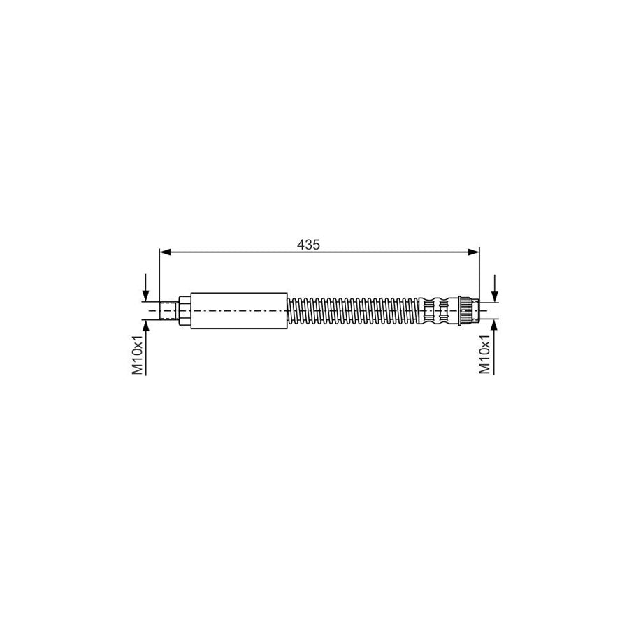 BOSCH 1 987 476 905 Brake Hose 410Mm M10X1