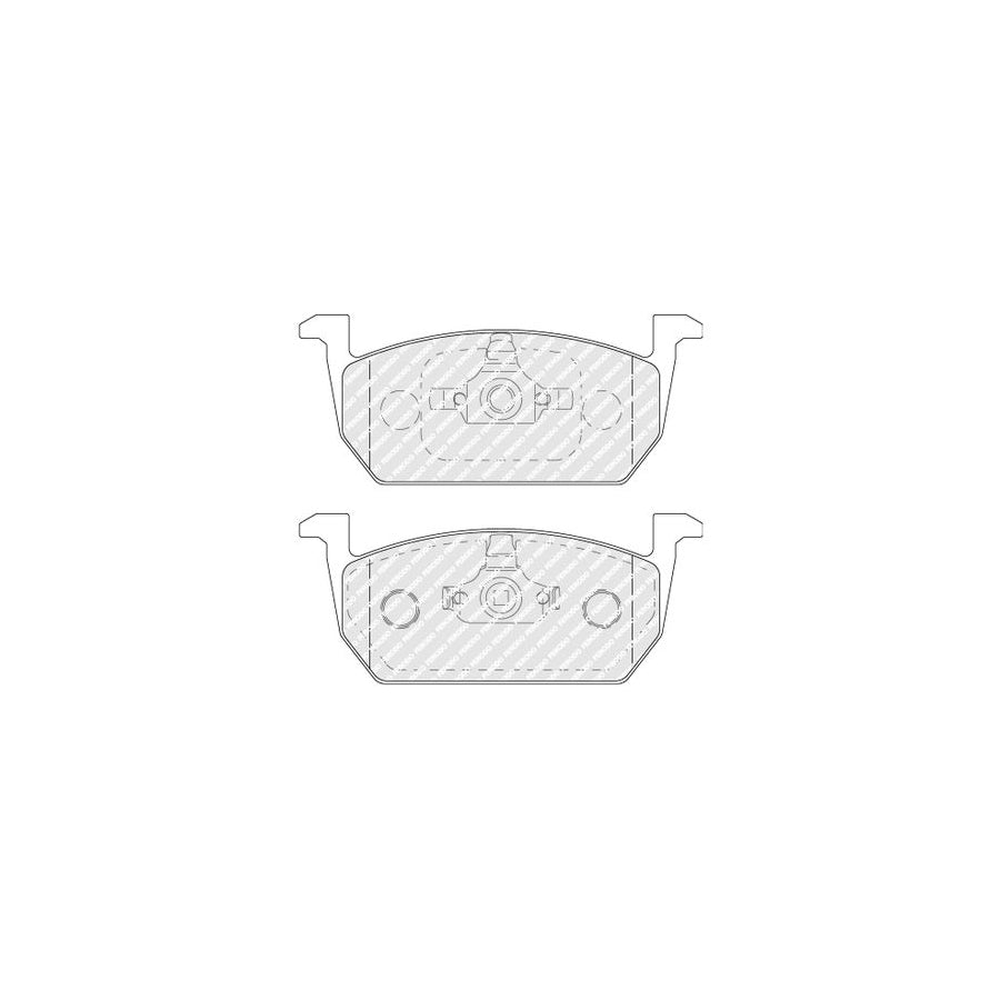 Ferodo Fdb5069 Brake Pad Set Not Prepared For Wear Indicator With Piston Clip Without Accessories