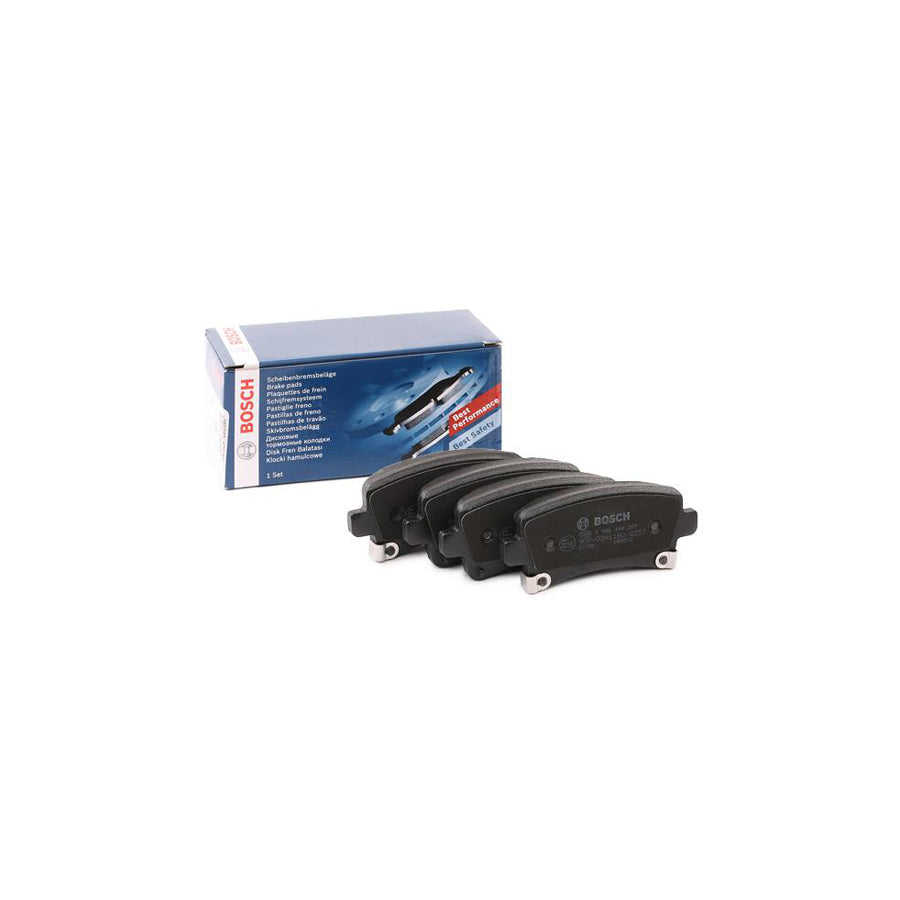 Bosch 0986494297 Brake Pad Set With Acoustic Wear Warning With Anti Squeak Plate With Mounting Manual BP1233
