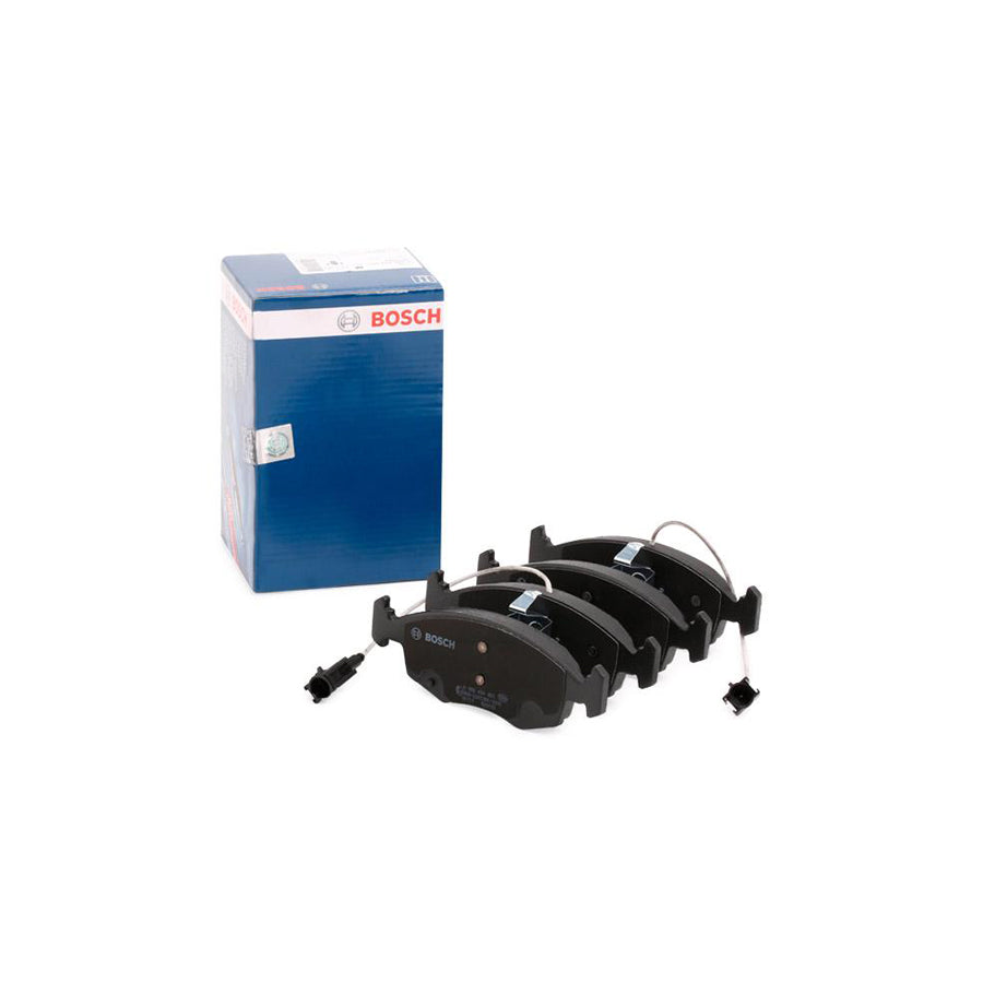 Bosch 0986494463 Brake Pad Set With Integrated Wear Sensor With Anti Squeak Plate With Piston Clip BP1384