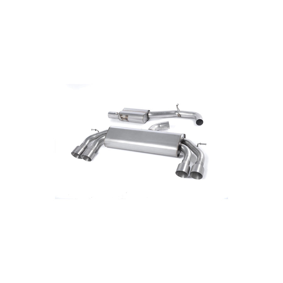 MillTek Audi 8V S3 Resonated Non-Valved Cat-Back Exhaust (Quattro)