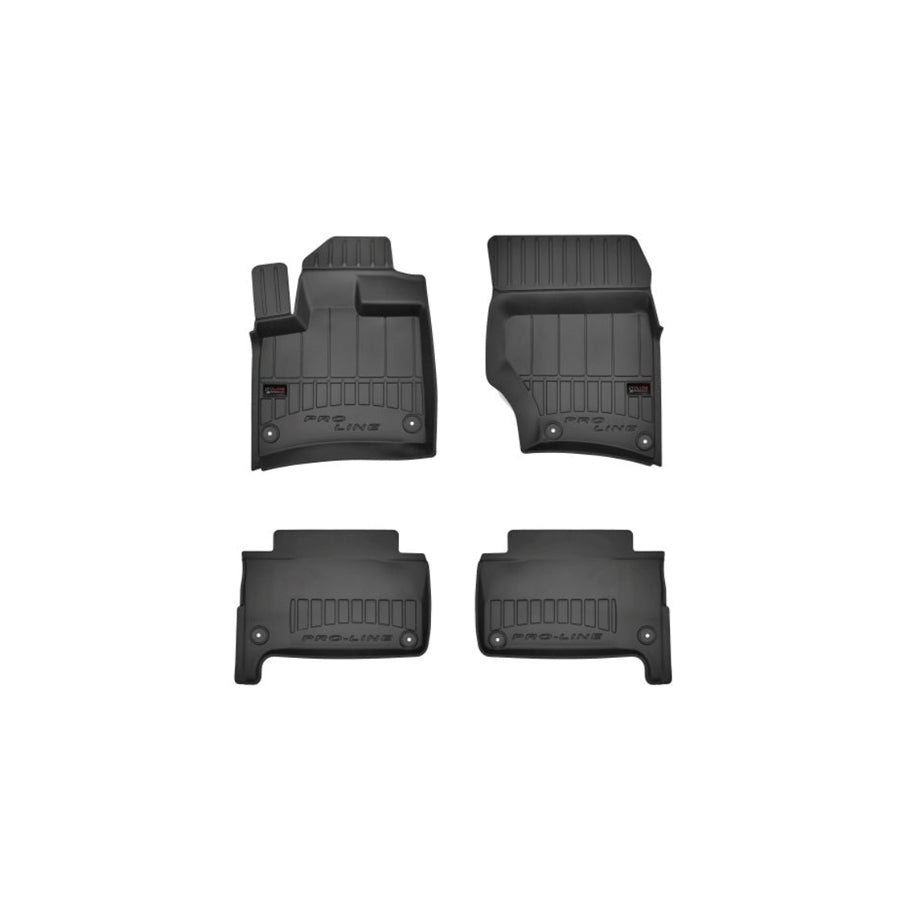 FROGUM Tailored 3D407442 Floor mat set for AUDI Q7 (4LB) Elastomer, Front and Rear, Quantity: 4, Black, (LHD)