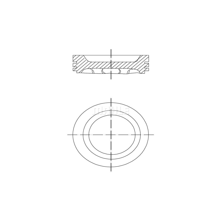 MAHLE ORIGINAL 031 88 02 Piston 79,0 mm, without cooling duct