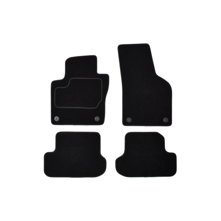 MAMMOOTH A041 VW100 PRM 01 Floor mat set for VW Beetle Hatchback (5C1, 5C2) Textile, Front and Rear, Quantity: 4, Black