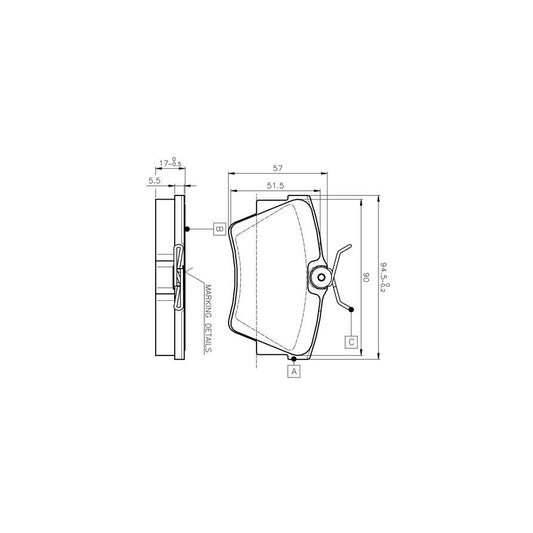 Bosch 0986Tb2290 Brake Pad Set Excl Wear Warning Contact With Accessories