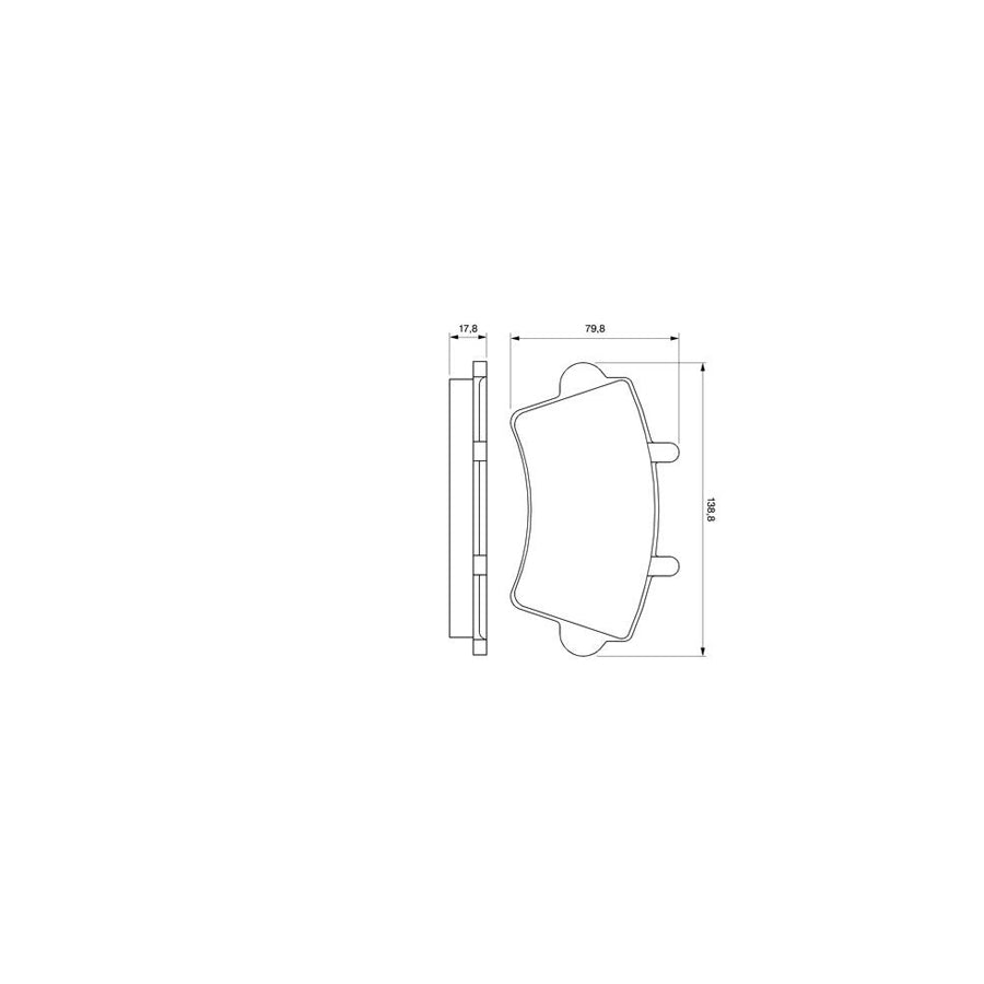 Bosch 0986424614 Brake Pad Set With Mounting Manual BP343