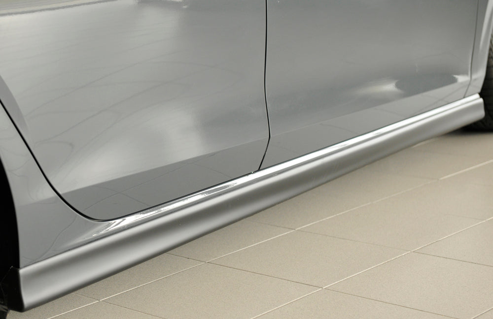 Rieger 00059602 VW Mk8 Golf Right Side Skirt (GTI, GTD & GTE) - Matte Black