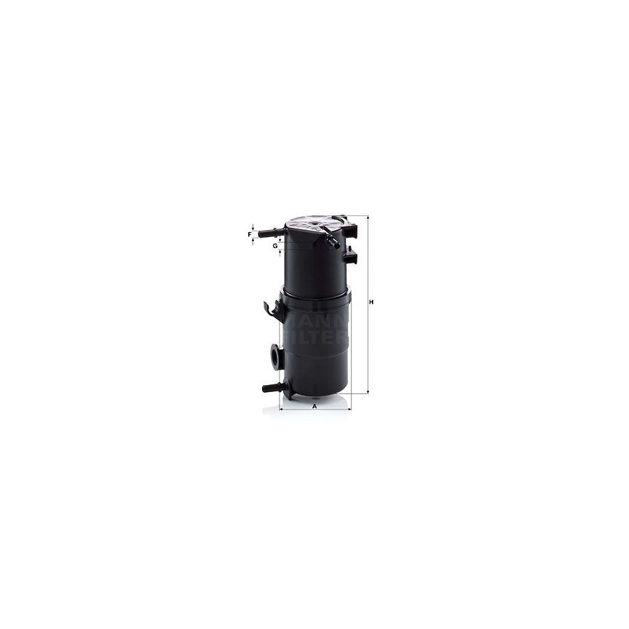 MANN-FILTER WK 10 034 z Fuel filter for VW AMAROK In-Line Filter, with seal