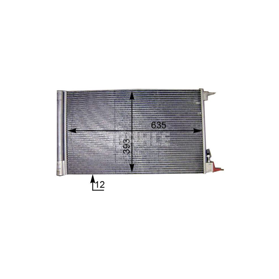 MAHLE ORIGINAL AC 552 000P Air conditioning condenser with dryer